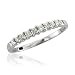 10k White Gold Anniversary Wedding Diamond Ring/ Band, Size 7 (HI, I, 0.18 carat)