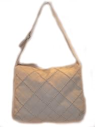 Stone Mountain "North Port" Cream Leather Tote Bag Handbag