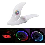 LE&reg; Bike Wheel Lights, Waterproof, RGB, 3 Light Mode Options, Bicycle Spoke Lights, Used for Safety and Warning, Pack of 2 Units
