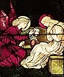 Frameable Art Card for Christmas - Annunciation in Stained Glass by Edward Burne-Jones