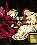 Frameable Art Card for Christmas - Annunciation in Stained Glass by Edward Burne-Jones