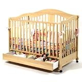 Stork Craft Rochester Stages Crib With Drawer In Natural