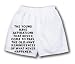 White Boxer Short with The Young have aspirations that never come to pass, the Old have reminiscences of what never happened.