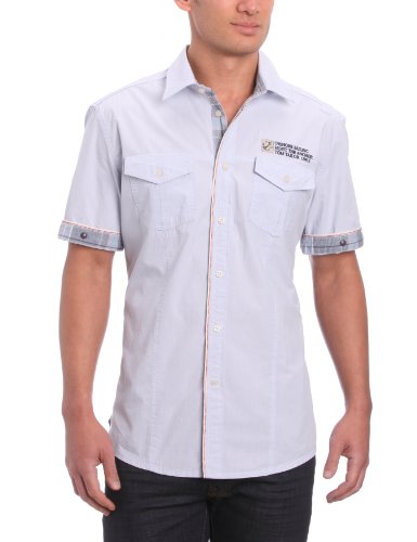 TOM TAILOR Herren Freizeithemd 20171350110/Floyd NewPort shirt, Gr. 56 (XXL), Blau (6250) Preisvergleich