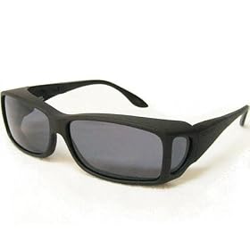 Cocoons Live Eyewear Sunglasses Wide Line (Medium-Large) Negroid Frame with Polarized Gray Lenses C422G