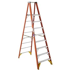 Werner P6208 300-Pound Duty Rating Fiberglass Platform Ladder, 8-Foot