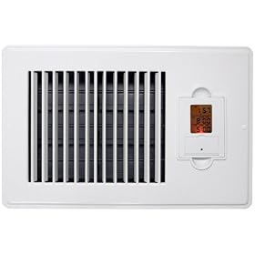 Vent-Miser 91667 Programmable Enery Saving Vent, 10 by 6-Inch, White