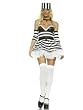 Sexy Jailbait Theatre Costumes Prisoner Convict Black White