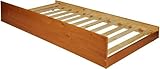 Trundle Twin Size 100% Solid Wood, Honey Pine