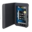 Navitech Genuine Black Napa Leather Flip Open 7 Inch Book