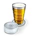 Genuine Fred PORT-A-PINT Collapsible Beer Glass, Clear