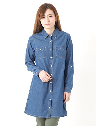 (ハニーズ シネマクラブ) Honeys CINEMA CLUB デニムシャツワンピース 5120517567