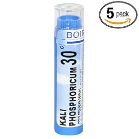 Boiron Homeopathic Medicine Kali Phosphoricum, 30C Pellets, 80-Count Tubes (Pack of 5)