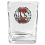 Bergamot Illinois Fighting Illini Square Shot Set of 4