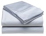 Divatex 420-Thread-Count Solid Sateen 100% Cotton King Sheet Set, Moonstone