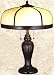 LAMPS BEAUTIFUL Arts and Crafts Mission Dome Table Lamp by Meyda Tiffany--Excellent customer service--see our feedback.