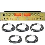 ART MPA Gold 2 Channel Microphone Preamp with Variable Impedance + 5 Whirlwind Cables + Unique Squared Stickers