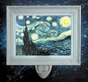 ~~ STARRY NIGHT VAN GOGH ~~ NIght Light Enlightened Art Nightlight
