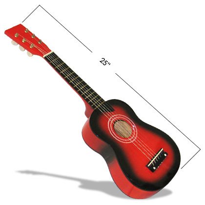 25 Red Mini Guitar