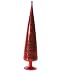 Festive Red Glass Table Top Tree With Red Glitter, 40 cm