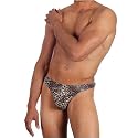 Serengeti Thong leopard print men's underwear by Gregg Homme