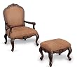 Dark Oak Finish Accent Chair By Coaster Furniture