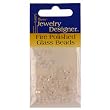 Darice 4mm Fire Polish Glass Beads, Crystal Ir