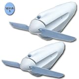 Set of 2 Aqua Mini Travel Fan with Cool Mist Spray by Design Go