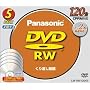 Panasonic DVD-RW�f�B�X�N 4.7GB(120��) 5���p�b�N LM-RW120K5