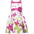 Rare Editions Girls 7-16 Butterfly Border Print Dress