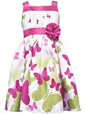 Rare Editions Girls 7-16 Butterfly Border Print Dress