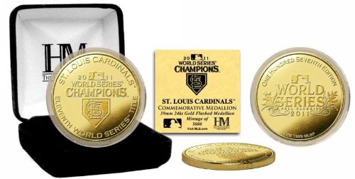 MLB 2011 World Series Champions 24KT Gold Coin