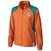 Miami Dolphin Jackets : Reebok Miami Dolphin Ladies Orange Rhythm Microfleece Full Zip Jacket