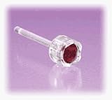 Blomdahl Medical Plastic Earrings - Ruby
