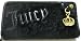 Juicy Couture Charming Zip Around Black Velour Clutch