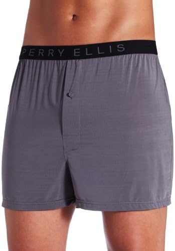 Perry Ellis Men's Luxe Solid Boxer