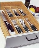 Lipper International 377 Beechwood Flatware Tray
