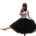 Women Five-Layer Voile Puff Princess Skirt，Petticoat Knee-Length Mini Dress