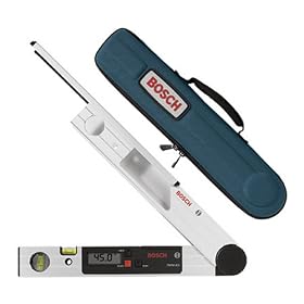 Bosch DWM40LK Miter Finder Digital Protractor Angle Kit with Extension Leg and Case by Bosch