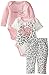 Calvin Klein Baby-Girls Newborn Pink Long and Short Sleeve Creeper with Pants