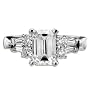 1.17 CT F VS1 EMERALD CUT DIAMOND ENGAGEMENT RING