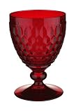 Villeroy & Boch Boston Red Crystal Clarets, Set of 4