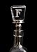 Kitchen & Housewares : Monogram Glass Wine Stopper - F