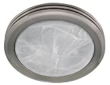 Hunter Fan Saturn 90053 Decorative Brushed Nickel Rings with Frosted Glass