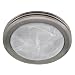 Hunter 90053 Saturn Decorative Brushed-Nickel Bathroom Fan with Light