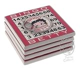 Betty Boop Betty's Bingo Coasters Set of 4