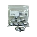 Clam Bell, Nickeled, Embossed, 10 Count