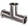 Parker Sanitary Tube Fitting, Stainless Steel 304, Tee, 2" Tube OD