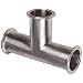 Parker Sanitary Tube Fitting, Stainless Steel 304, Tee, 2" Tube OD