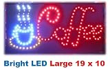 Open Coffee LED Neon Animated Bistro Business Sign with Power On/off Switch Blt116